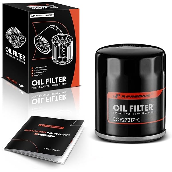 10K Miles Spin On Engine Oil Filter Compatible with Honda, Nissan