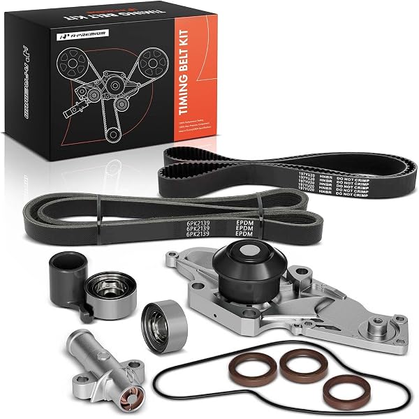 Timing Belt Kit with Water Pump Compatible with 03-18 Honda Acura
